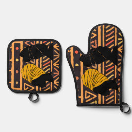 Set De Manoplas Oven Mitt y Pot Holders