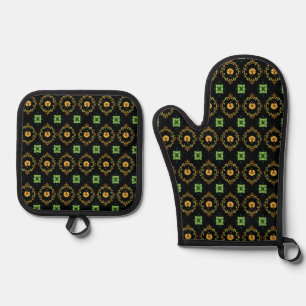 Set De Manoplas Oven Mitt y Pot Holders