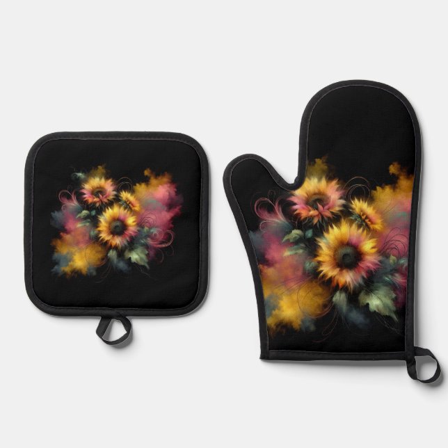 Set De Manoplas Oven Mitt y Pot Holders (Anverso)