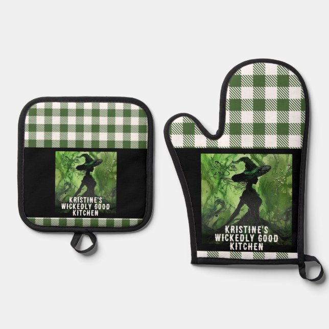 Set De Manoplas Oven Mitt y Pot Holders (Anverso)