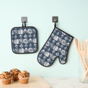 Set De Manoplas Oven Mitt y Pot Holders