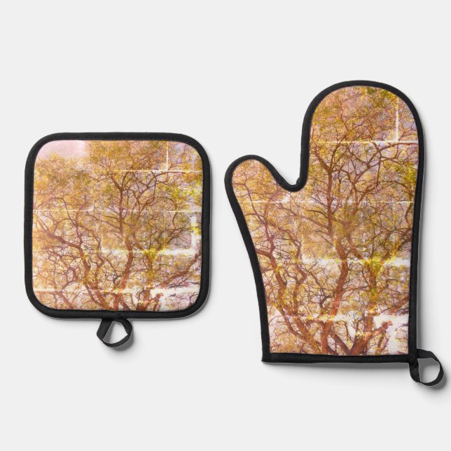 Set De Manoplas Oven Mitt y Pot Holders ESTILO ECO GUAY (Anverso)