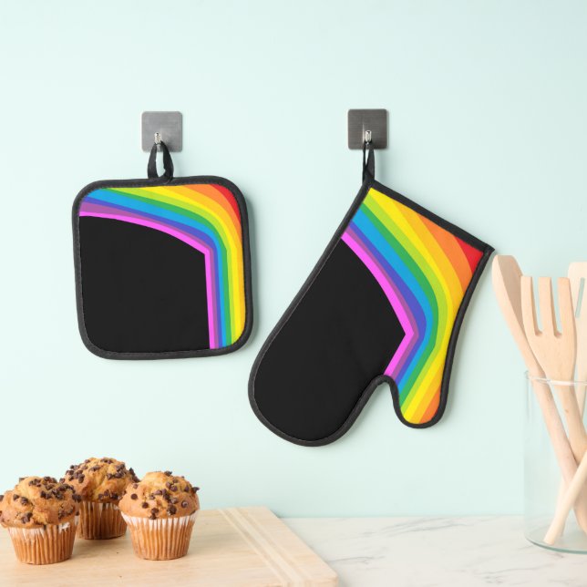 Set De Manoplas Oven Mitt y Potholder (Insitu (colgante))