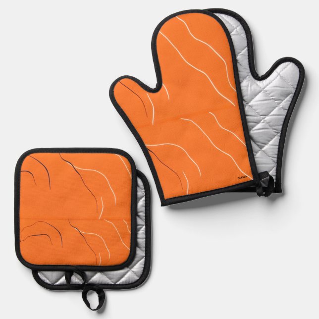 Set De Manoplas Oven Mitts (Anverso/Reverso)