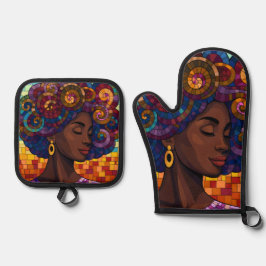 Set De Manoplas Oven Mitts & Pot Holders