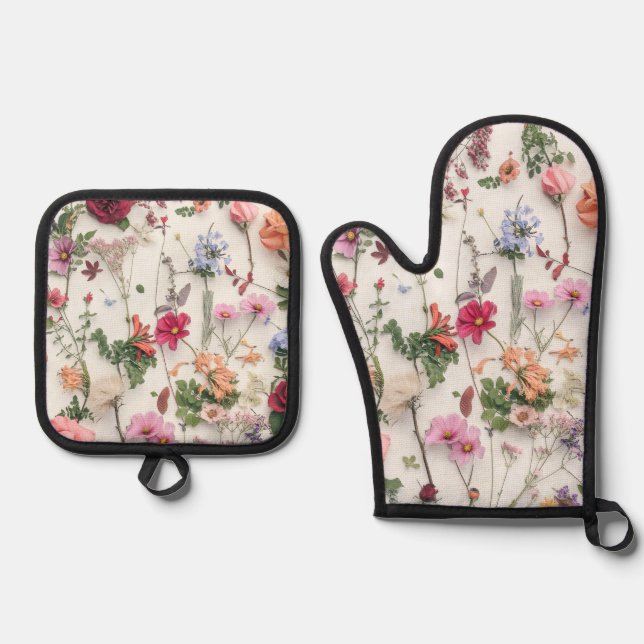 Set De Manoplas Oven pot holders (Anverso)