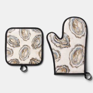 Set De Manoplas Oyster Oven Mitts Pot Holders