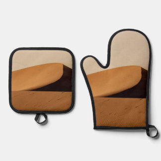 Set De Manoplas Paisaje del desierto de las dunas de arena