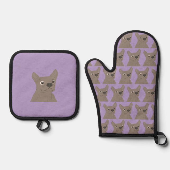 Set De Manoplas Pale Purple Dog (Anverso)