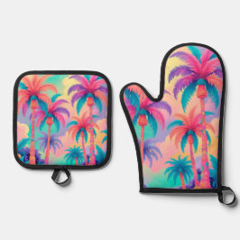 Set De Manoplas Palmeras de colores