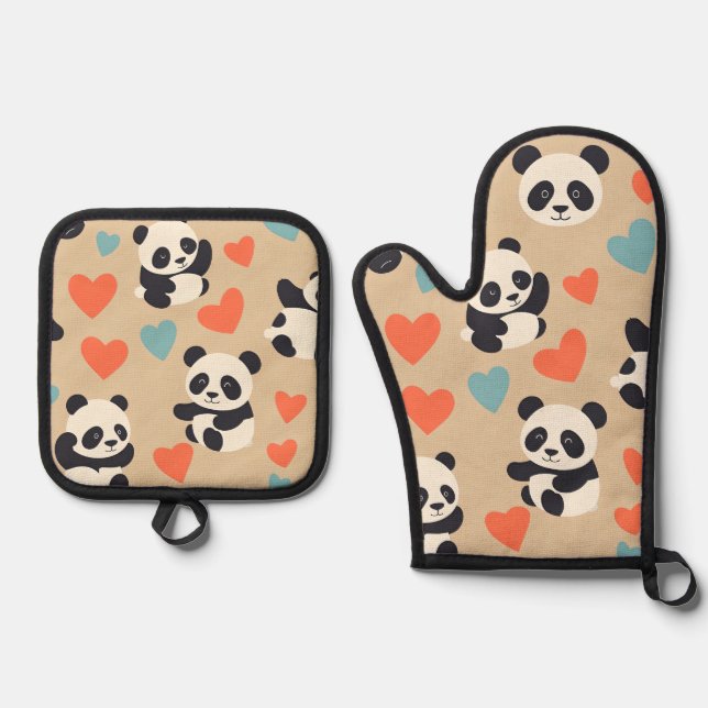 Set De Manoplas panda (Anverso)