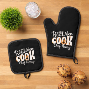 Set De Manoplas Papá Real Hombres Cocina el Día del Padre del Pers