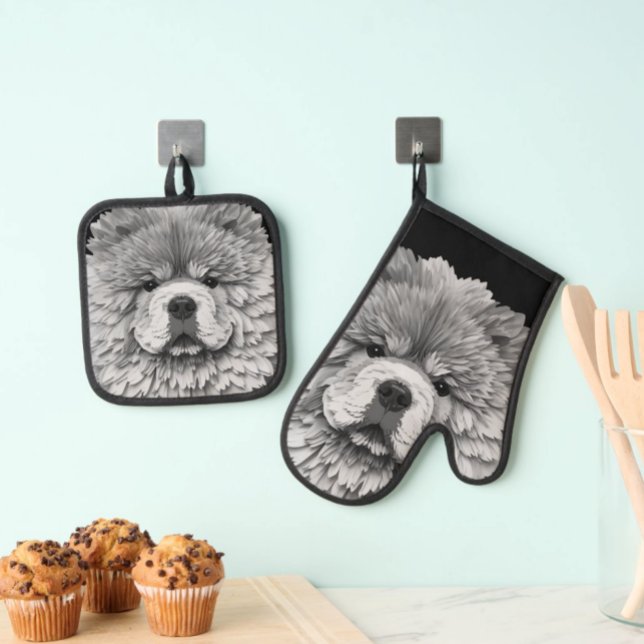 Set De Manoplas PAPIER MIRAGE  Blue Chow (Subido por el creador)