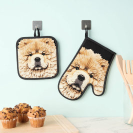 Set De Manoplas PAPIER MIRAGE Cream Chow