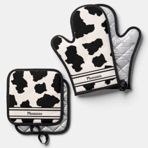Set De Manoplas Pared Moo Cow Holstein Lugares de animales Holstei