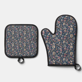 Set De Manoplas Paris Dark Icons Chic Design