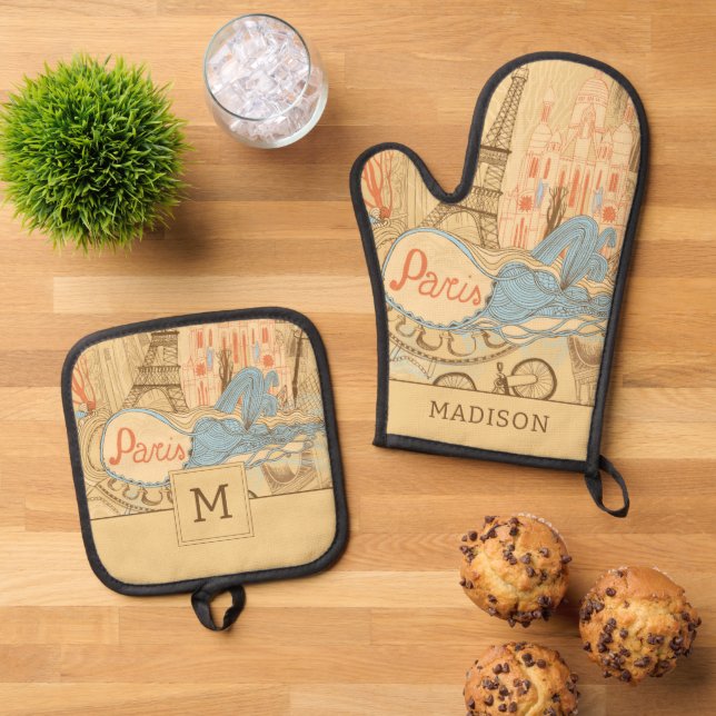 Set De Manoplas París en Francia (De arriba hacia abajo)