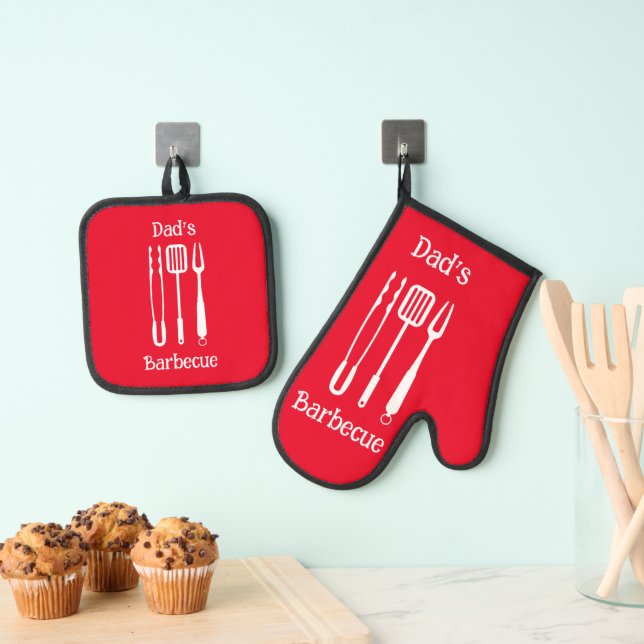 Set De Manoplas Parrilla de Barbacoa del Papá (Insitu (colgante))