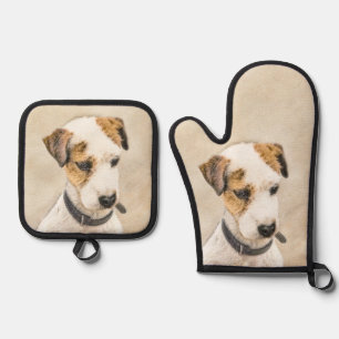 Set De Manoplas Parson Jack Russell Terrier Pintura Mascota Perro