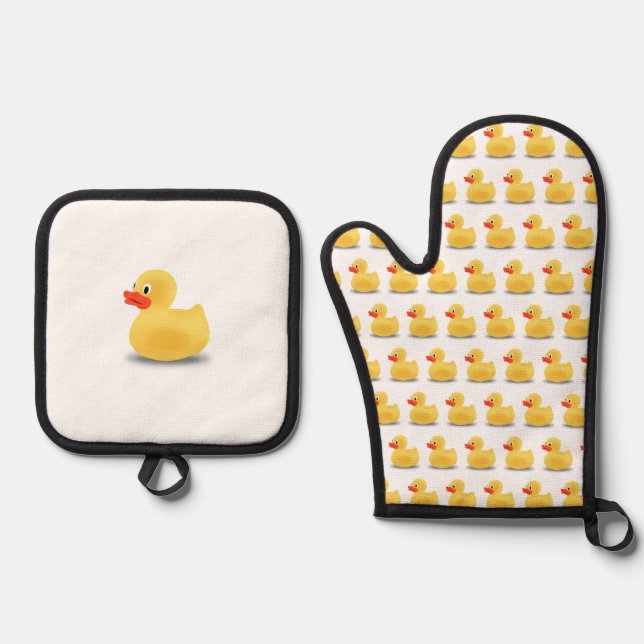 Set De Manoplas Pato de goma (Anverso)