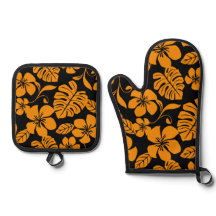 PATRON DE BIKINI ROSA EN NEGRO/NARANJA