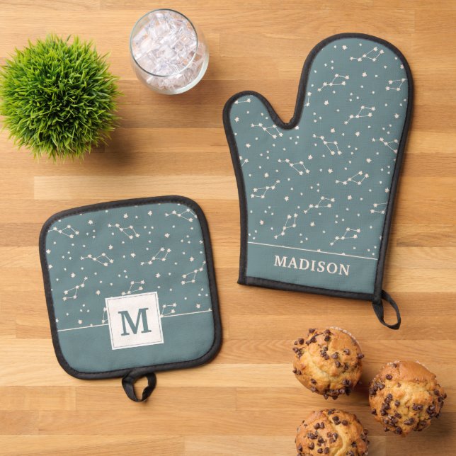 Set De Manoplas Patrón de cielo de constelación (De arriba hacia abajo)