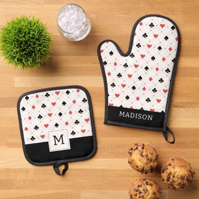 Set De Manoplas Patrón de cubiertas de tarjetas (De arriba hacia abajo)