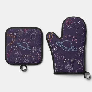 Set De Manoplas Patrón de espacio