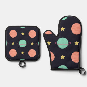 Set De Manoplas Patrón de espacio