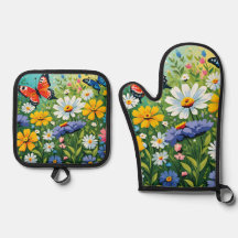Patrón de flores vibrantes de primavera en acuarel