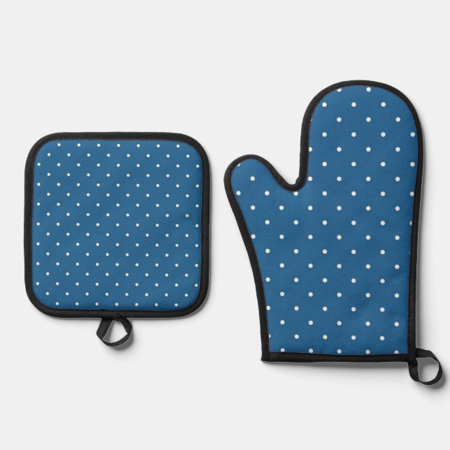 Set De Manoplas Patrón de lunares (Anverso)