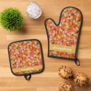 Set De Manoplas Patrón de maíz falso y dulce personalizado