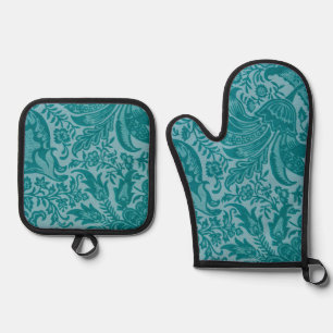Set De Manoplas Patrón Indio, William Morris
