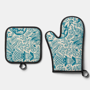 Set De Manoplas Patrón Indio, William Morris