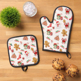 Set De Manoplas Patrón sin soldadura de los navidades