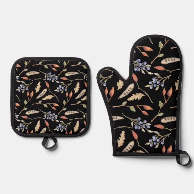 Set De Manoplas Patrón temático de caída decorativa (Anverso)