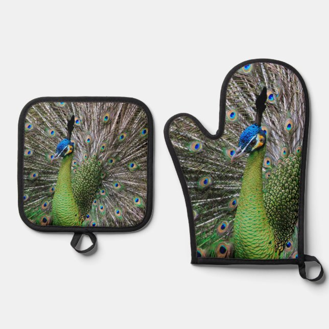Set De Manoplas Peacock (Anverso)