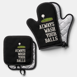 Set De Manoplas Pelota de golf siempre lava tus bolas