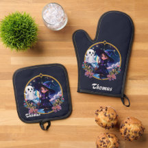 Pequeña bruja con ojos grandes y brillantes.