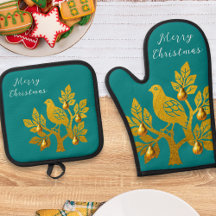 Perdiz En Un Tejo De Oro Verde Navidad