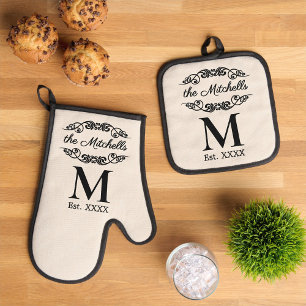Set De Manoplas Pergamino Negro Antiguo Personalizado Filigrana