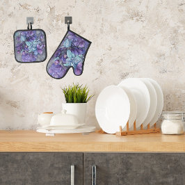 Set De Manoplas Periwinkle Garden