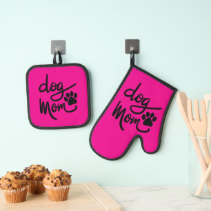 Set De Manoplas Perro Divertido Huella de Pezuña Regalo de Mamá Pe