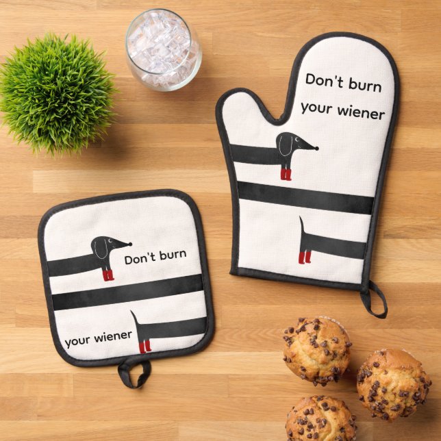 Set De Manoplas Perro Vienés (De arriba hacia abajo)