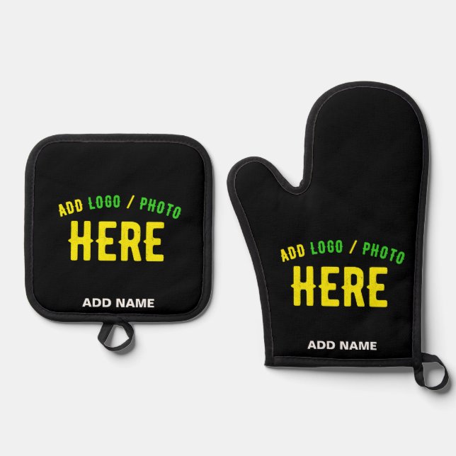 SET DE MANOPLAS PERSONALIZABLE MODERNO ESTILO NEGRO VERIFICADO MAR (Anverso)