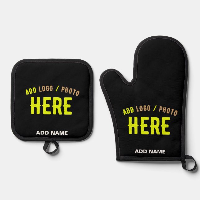 SET DE MANOPLAS PERSONALIZABLE MODERNO ESTILO NEGRO VERIFICADO MAR (Anverso)