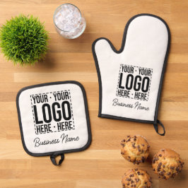 Set De Manoplas Personalizado Business Logo Empresa Corporativa Gu