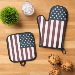 Set De Manoplas Personalizado de bandera de Estados Unidos Patriót