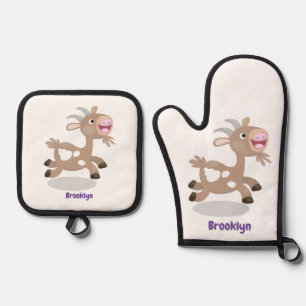 Set De Manoplas Personalizado de cabra alegre