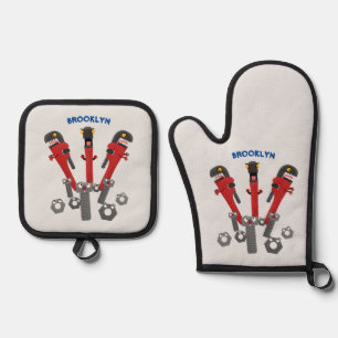 Set De Manoplas Personalizado de humor de herramientas monstruosas
